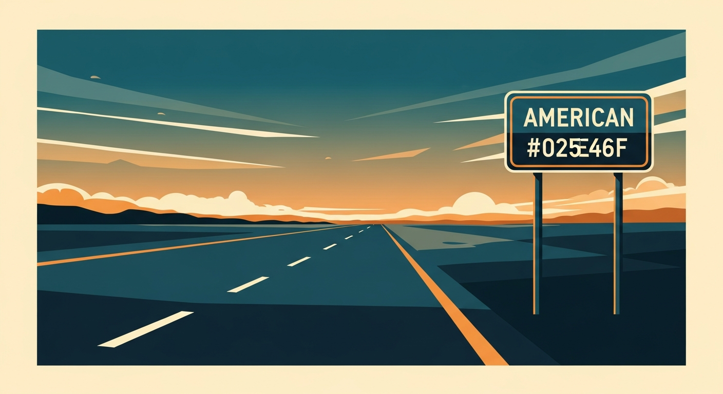 Open highway at golden hour with road signs